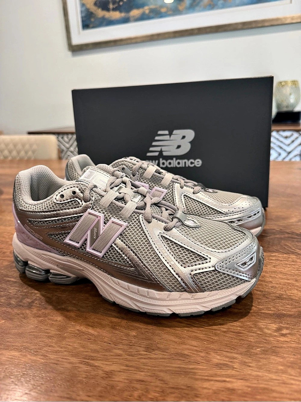 New Balance 1906 in Grey Purple Sneakers- Size 7Y/8.5W BNIB